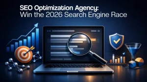 SEO optimization agency tools showing analytics and growth to win the 2026 search engine race