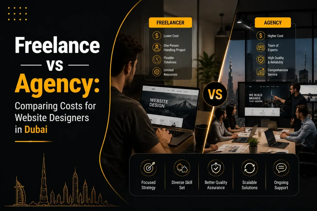 Costs for Website Designers in Dubai: Freelancer vs Agency